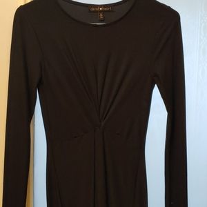 Knee length black cotton dress size small